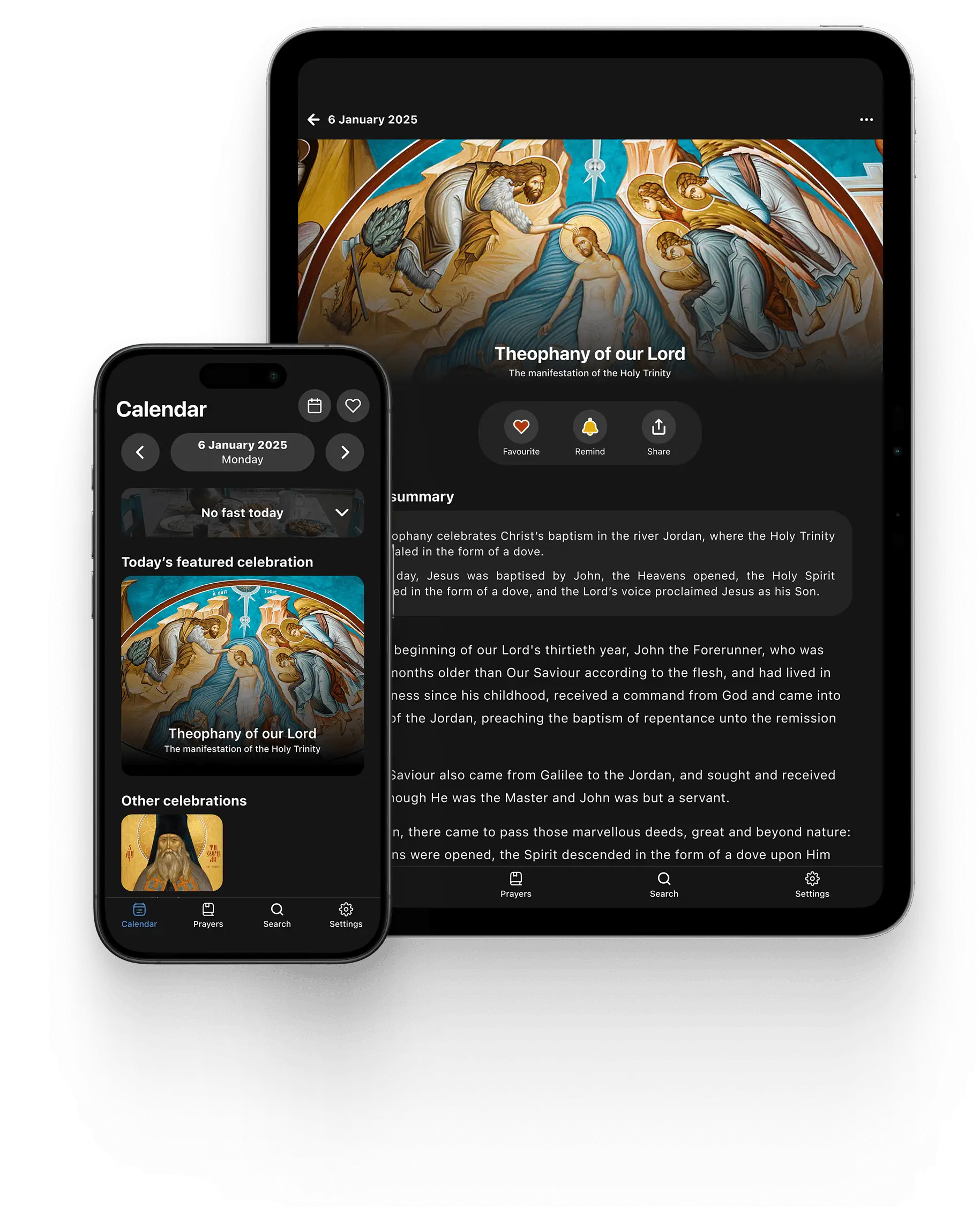 Daily Readings redesign on iPhone and iPad