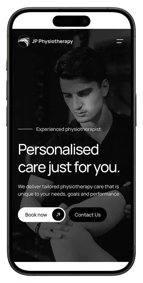 Booking page on mobile