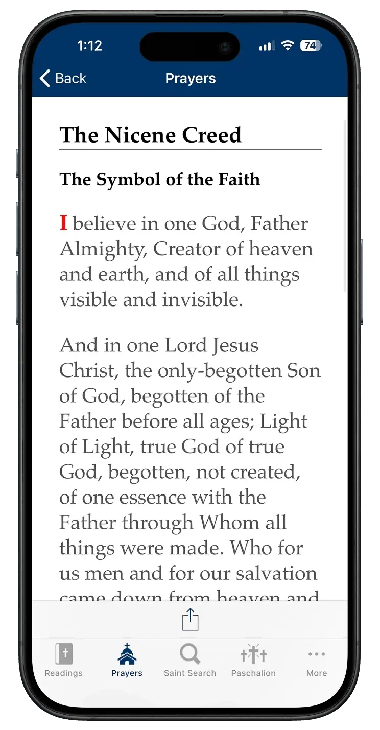 Original prayers on iPhone